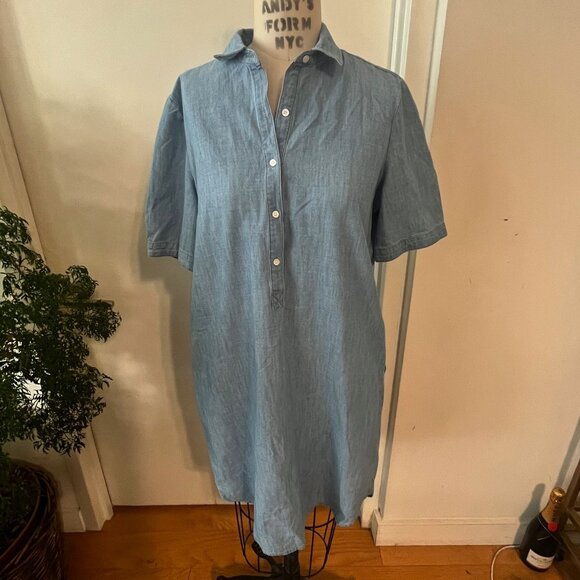 J.McLaughlin Arissa Chambray Dress Size Medium - Picture 2 of 8